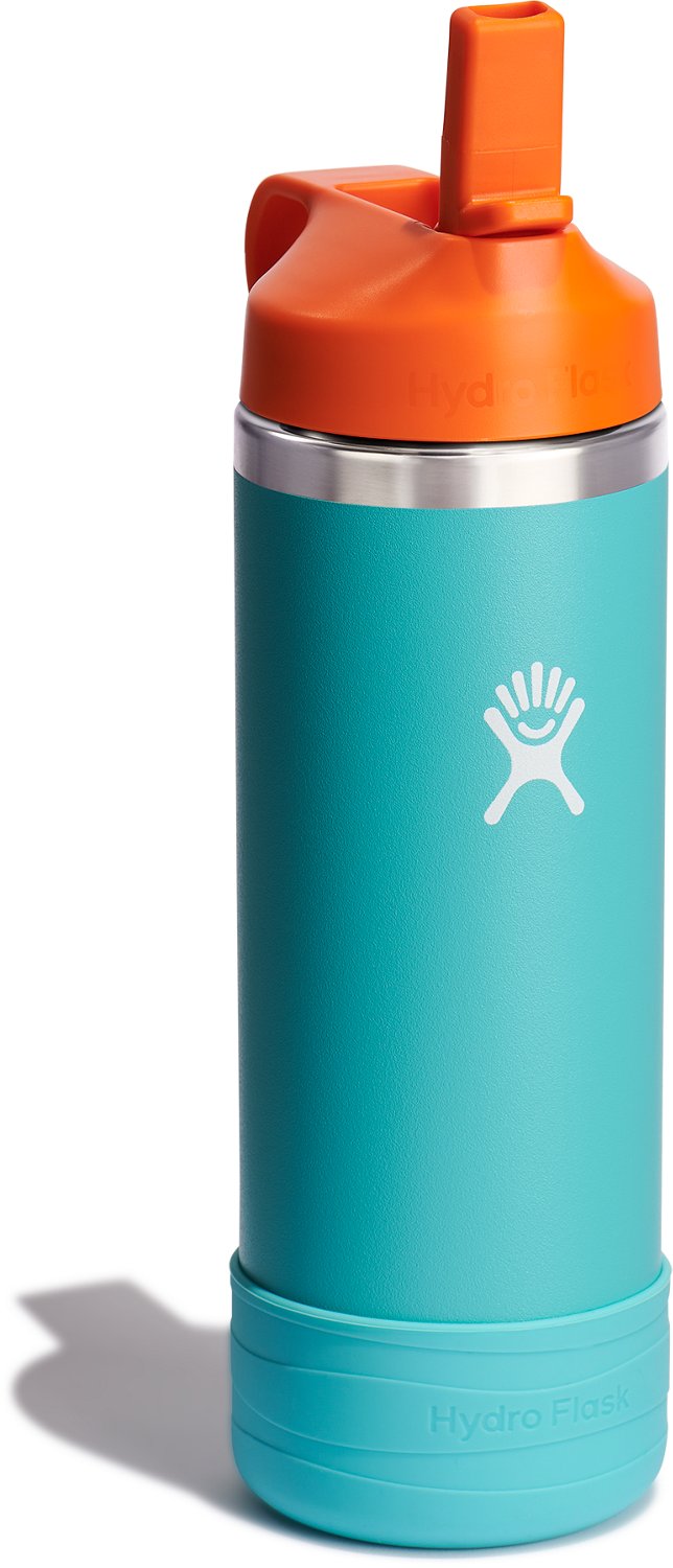 Hydro Flask Kids' 18 oz Wide Mouth Water Bottle with Straw Cap and Boot - view number 2
