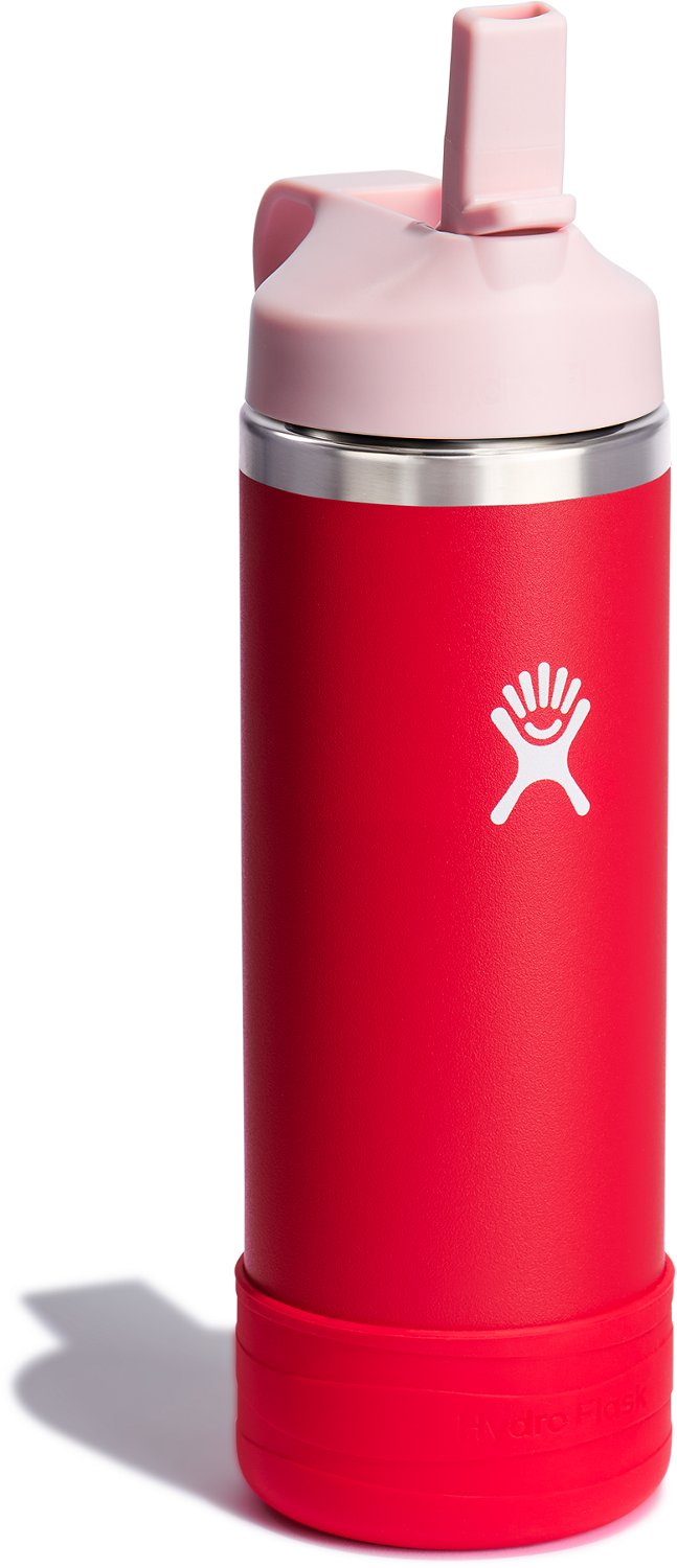 Hydro Flask Kids' 18 oz Wide Mouth Water Bottle with Straw Cap and Boot - view number 2