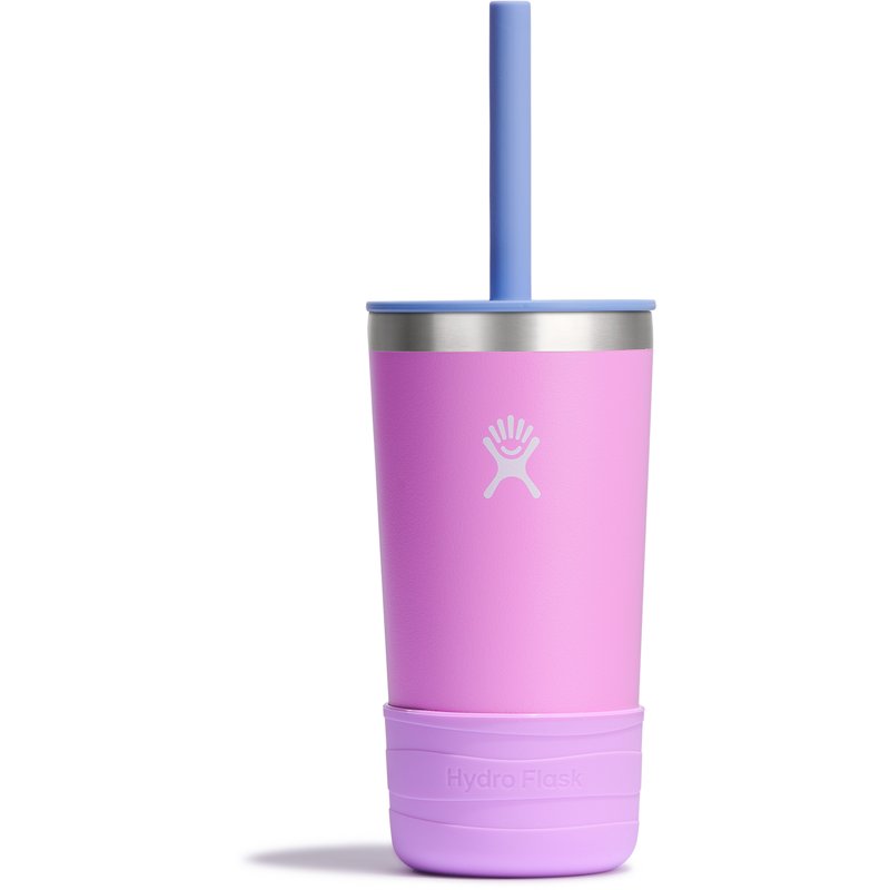 Hydro Flask 12 oz Kids Tumbler with Straw and Boot Dark Pink - Thermos/Cups &koozies at Academy Sports