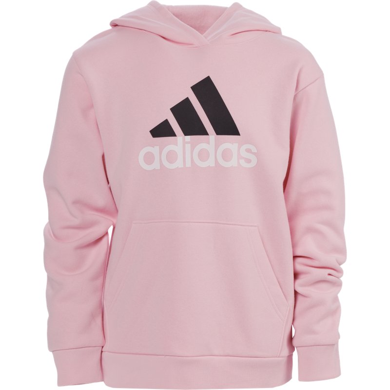 adidas Girls' Long Sleeve Printed Pullover Hoodie Pink, X-Large - Girl's Fleece at Academy Sports