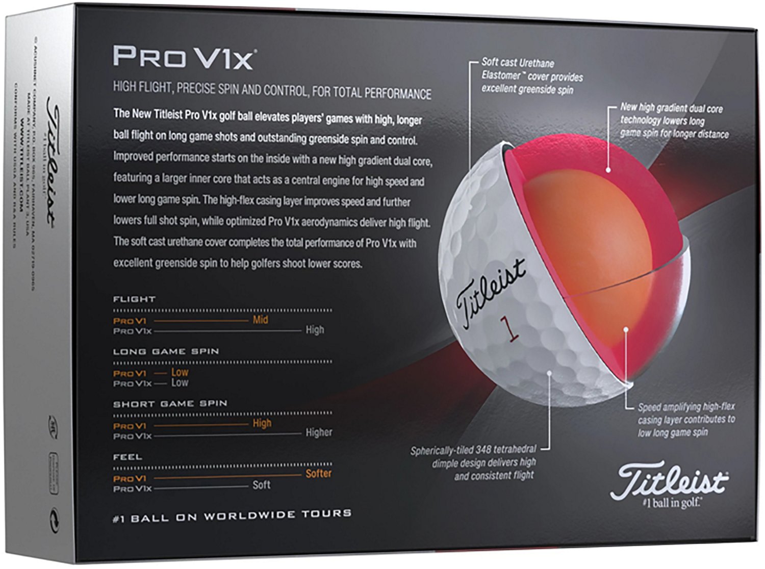 Titleist ProV1x High Number Golf Balls - 12 Count - view number 2