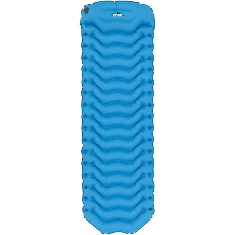 CORE Equipment Insulated Inflatable Camp Pad Blue - Camp Furniture And Cots at Academy Sports