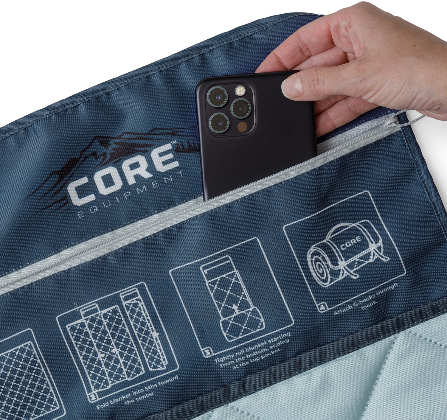 CORE Equipment Staydown Multipurpose Outdoor Travel Weighted Blanket - view number 4