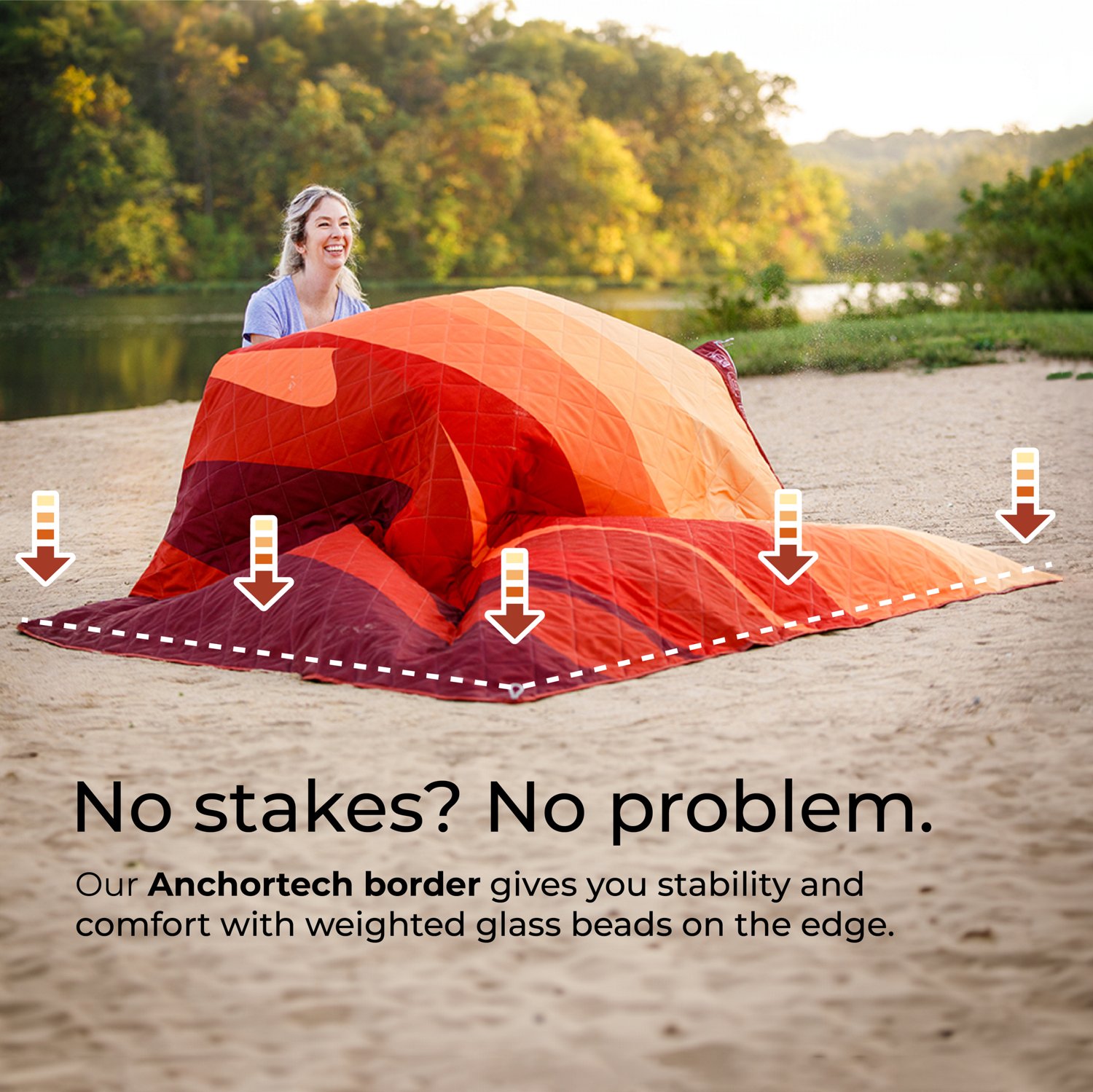 CORE Equipment Staydown Multipurpose Outdoor Travel Weighted Blanket - view number 4