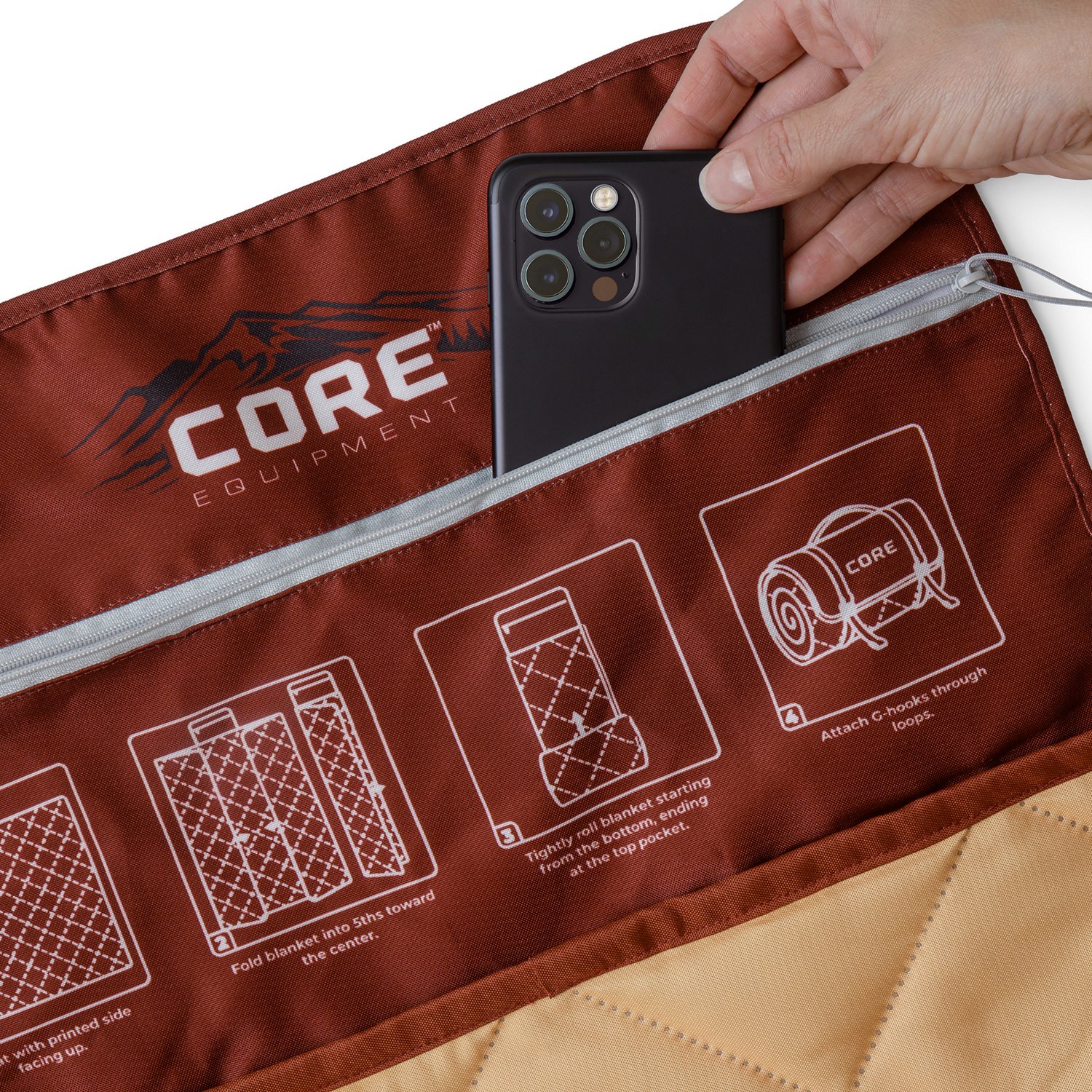CORE Equipment Staydown Multipurpose Outdoor Travel Weighted Blanket - view number 3