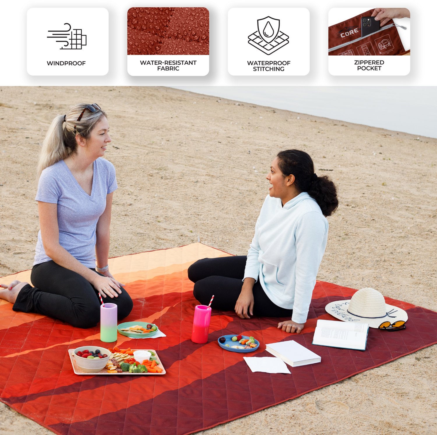 CORE Equipment Staydown Multipurpose Outdoor Travel Weighted Blanket - view number 4