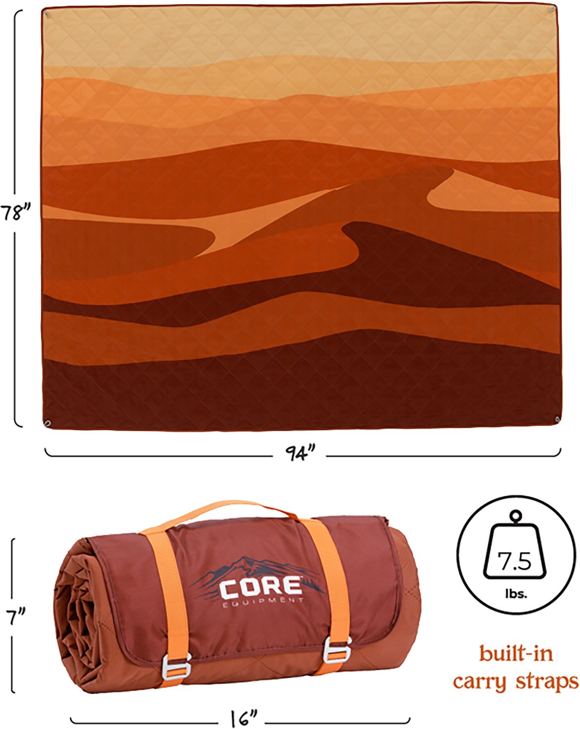 CORE Equipment Staydown Multipurpose Outdoor Travel Weighted Blanket - view number 8