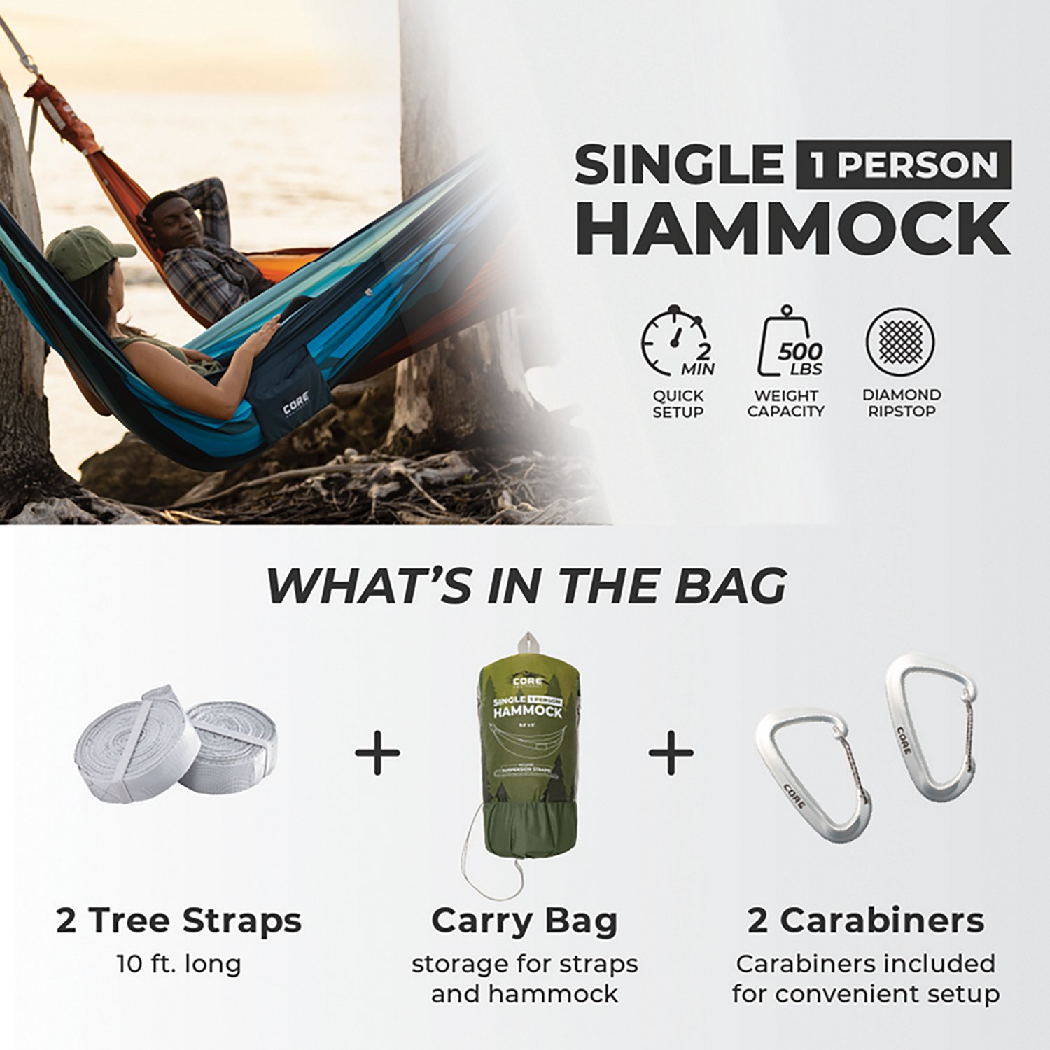 CORE Equipment Single Hammock                                                                                                    - view number 3