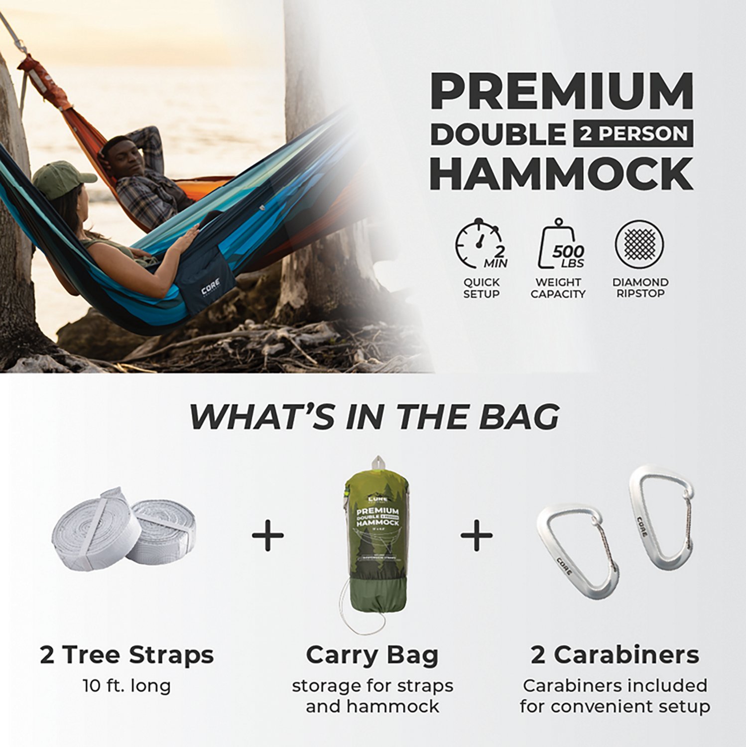 CORE Equipment Performance Double Hammock - view number 4