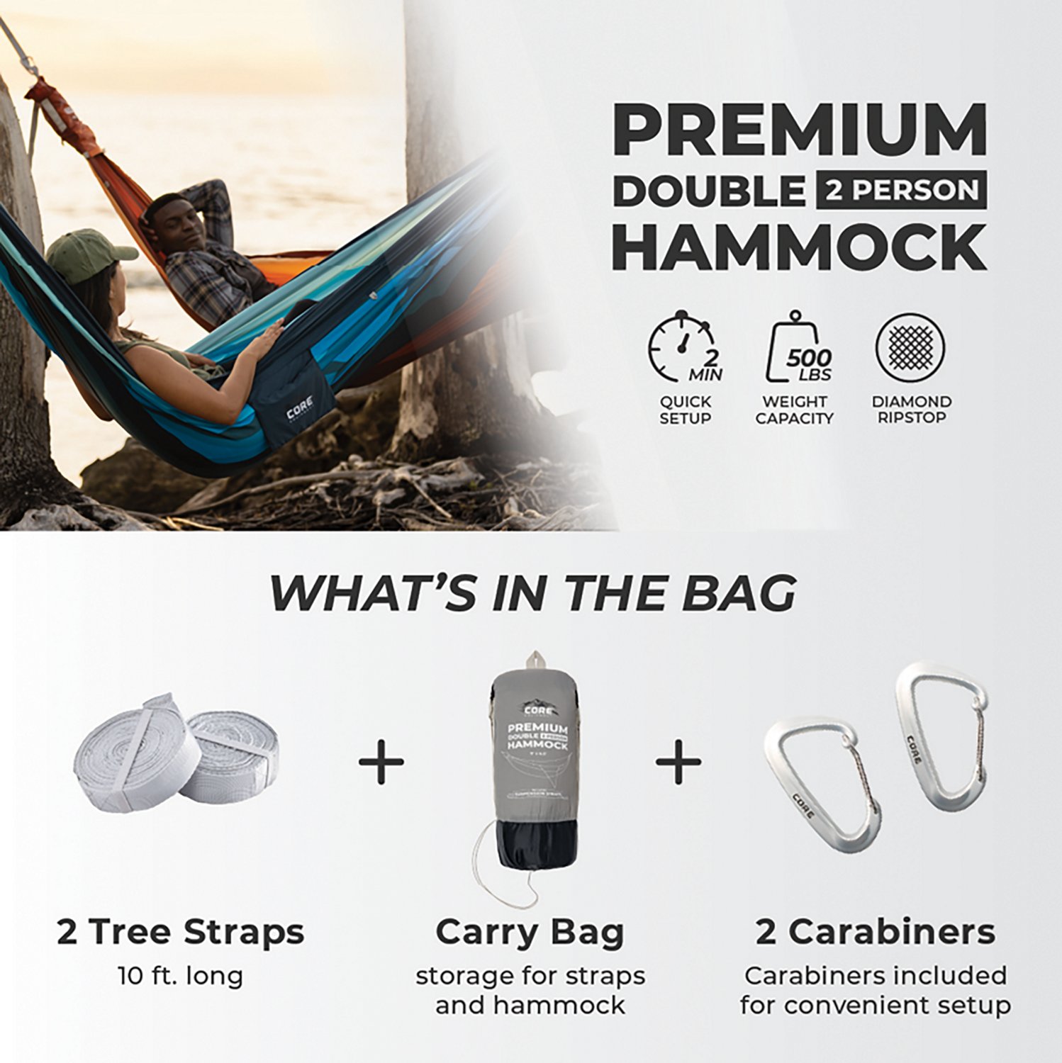 CORE Equipment Performance Double Hammock - view number 4