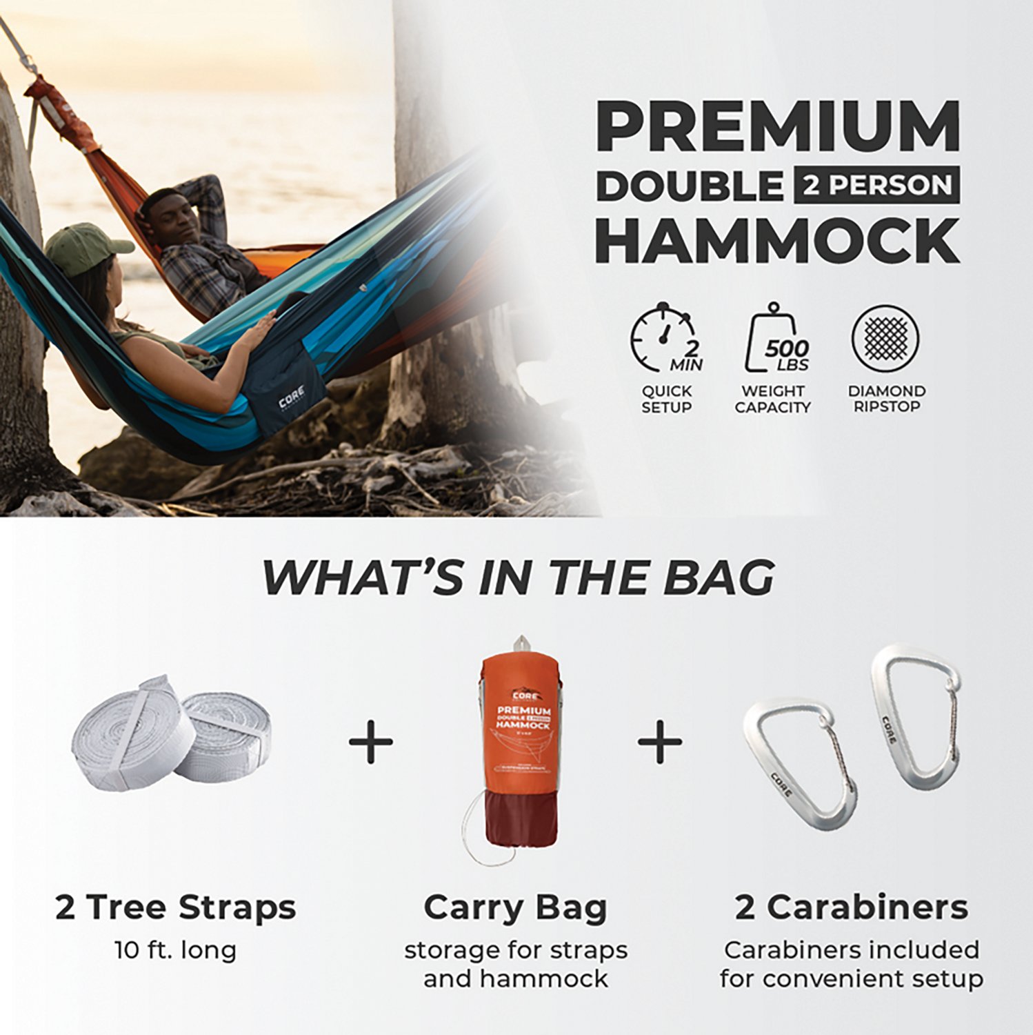 CORE Equipment Performance Double Hammock - view number 4