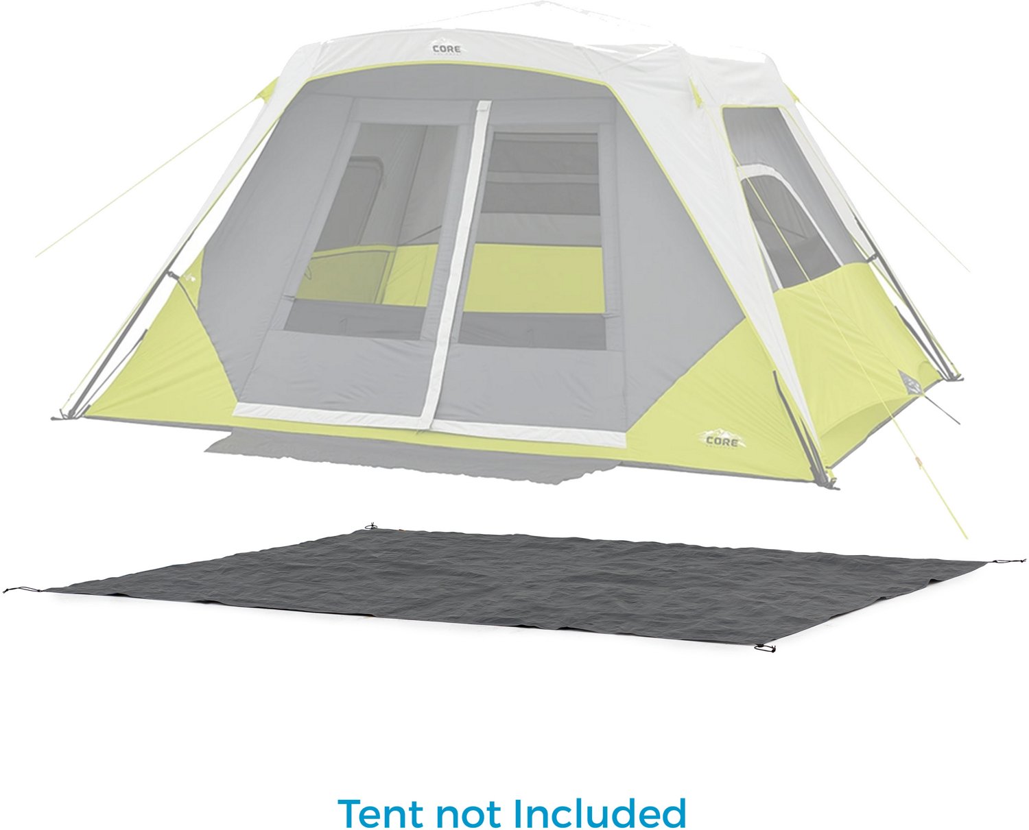 CORE Equipment 6 Person Tent Footprint                                                                                           - view number 2