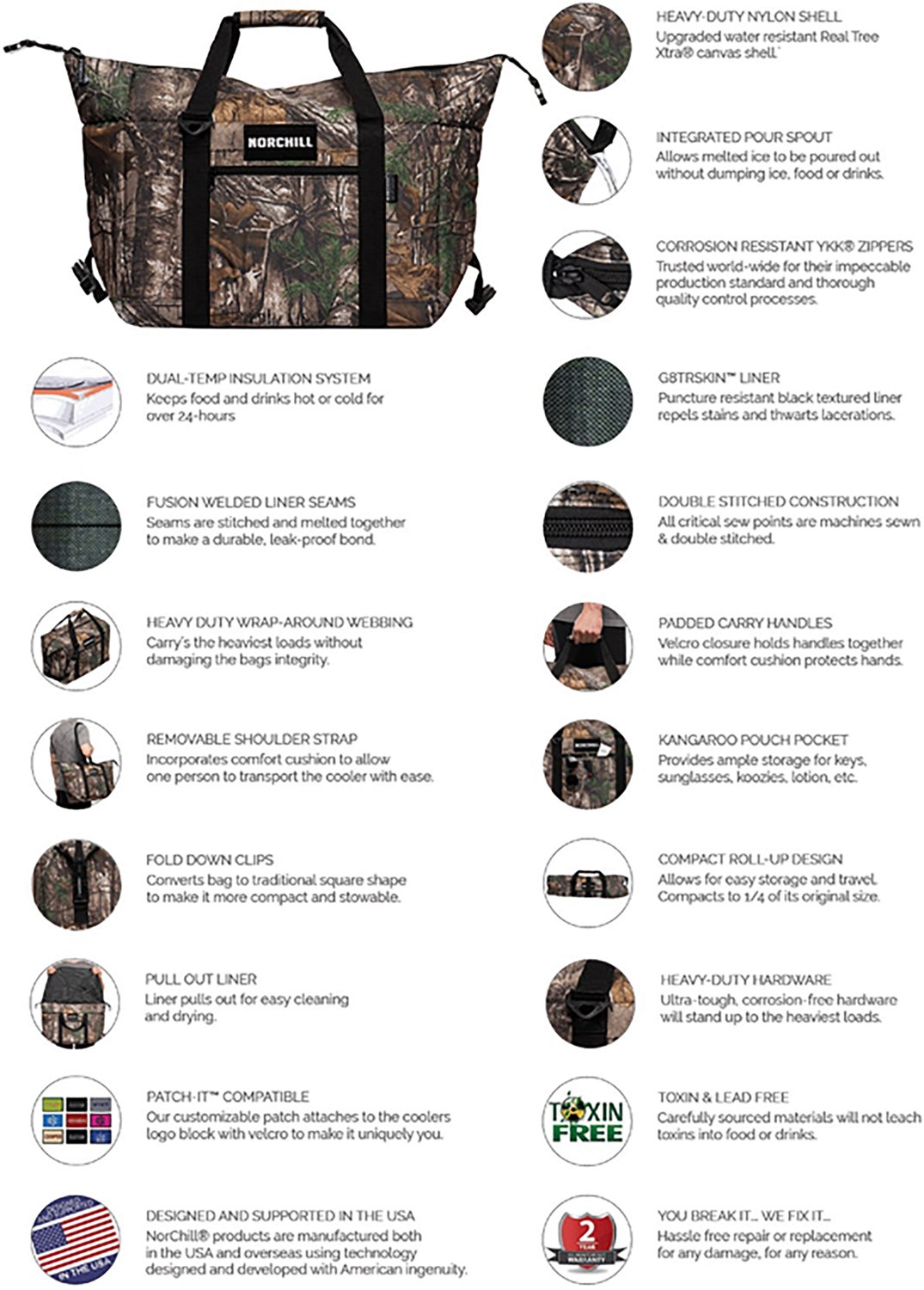 NorChill Outdoorsman Series Realtree 24-Can Cooler Bag                                                                           - view number 5