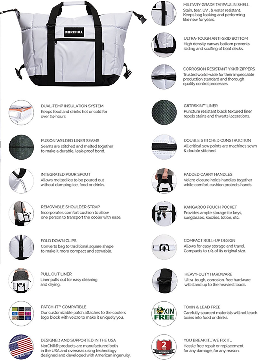 NorChill Marine Boatbag Series 12 Can Soft Cooler - view number 6