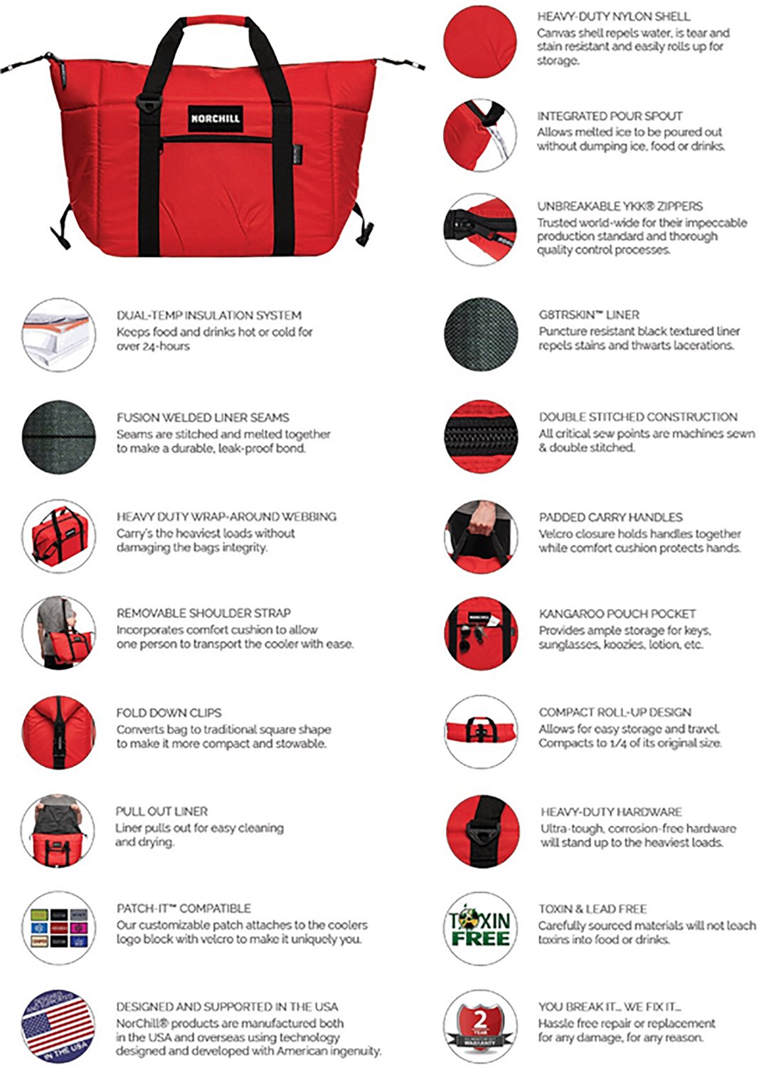 NorChill Voyager Series 24 Can Soft Cooler - view number 6
