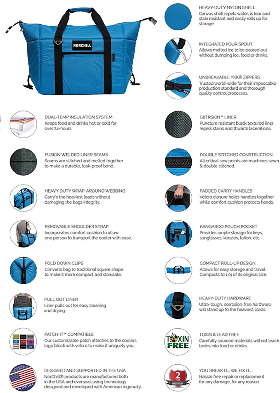 NorChill Voyager Series 48 Can Soft Cooler - view number 6