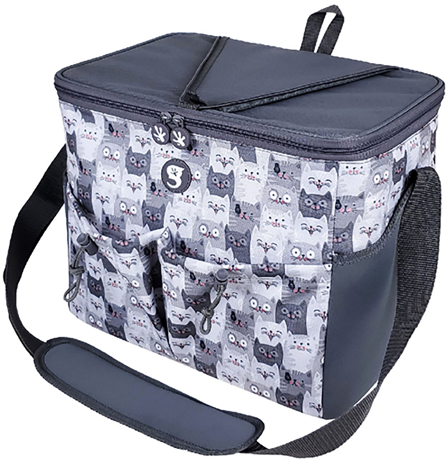 geckobrands Cats Large 24 Can Cooler - view number 2