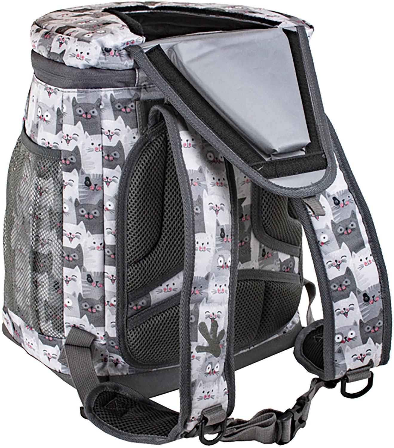 geckobrands Opticool Cats Print 24 Can Backpack Cooler - view number 3