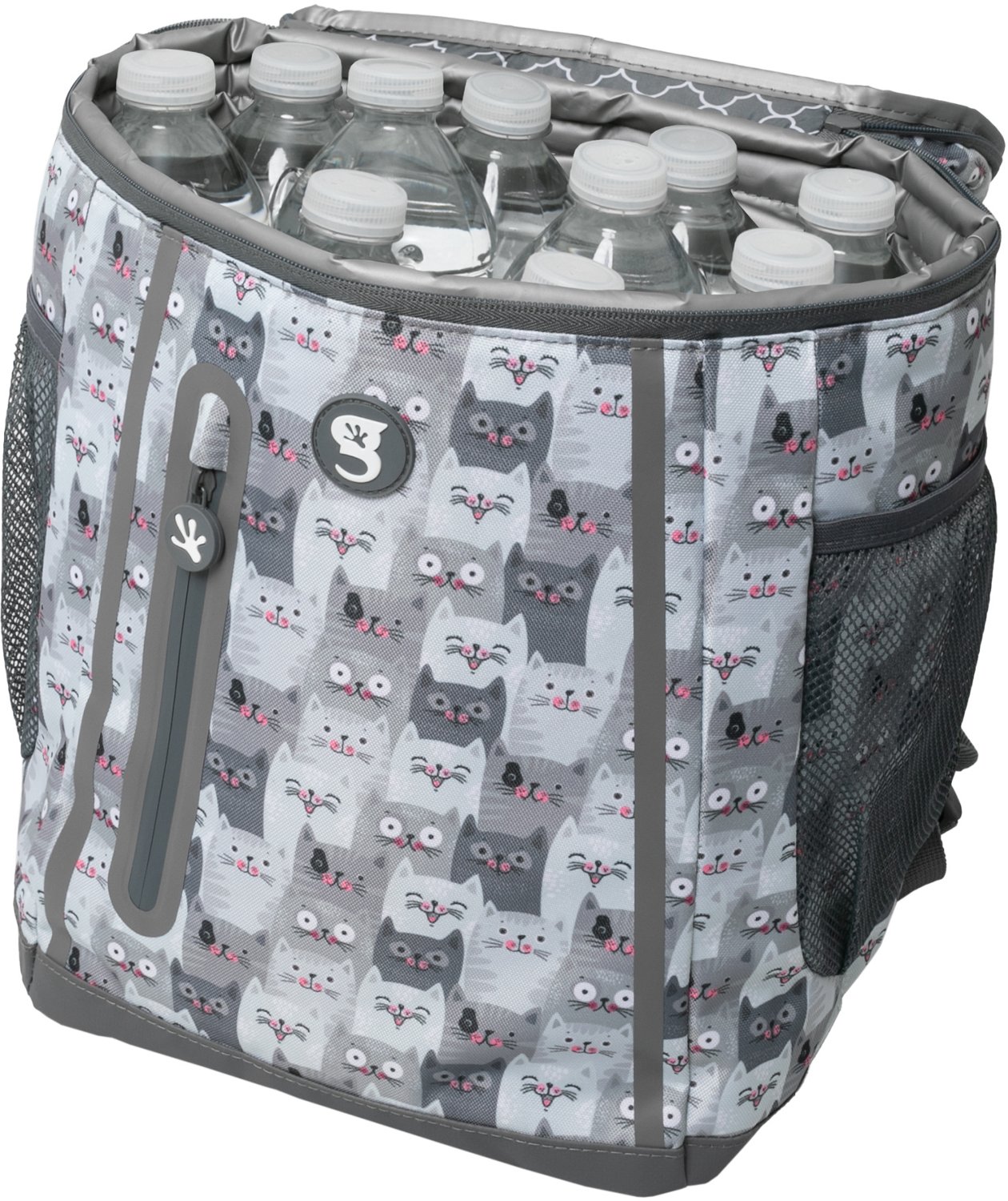 geckobrands Opticool Cats Print 24 Can Backpack Cooler - view number 4