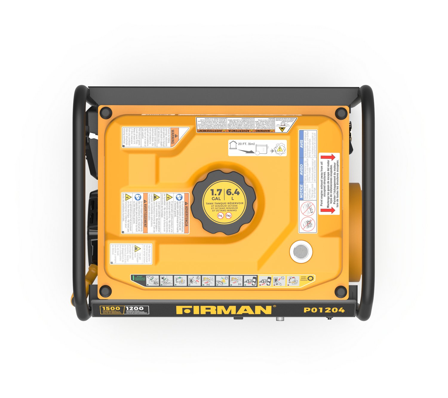 Firman 1,500W/1,200W Gasoline Power Generator                                                                                    - view number 6