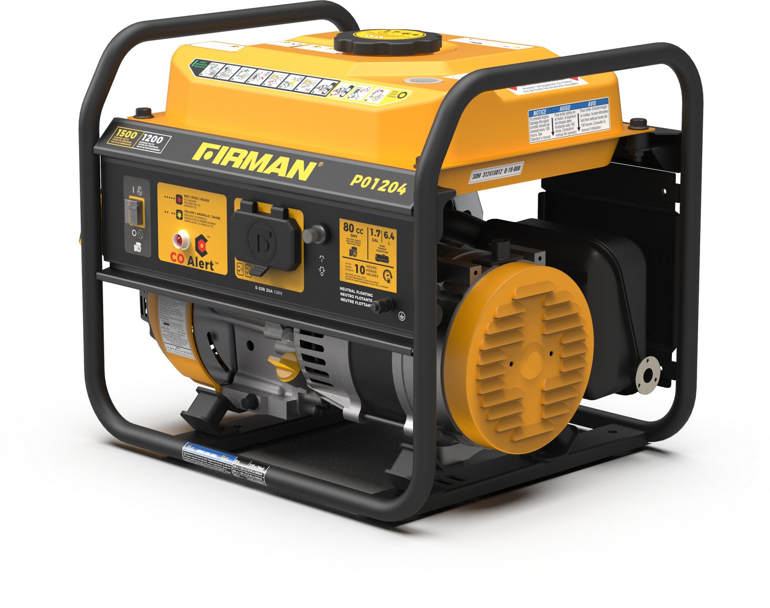 Firman 1,500W/1,200W Gasoline Power Generator                                                                                    - view number 7