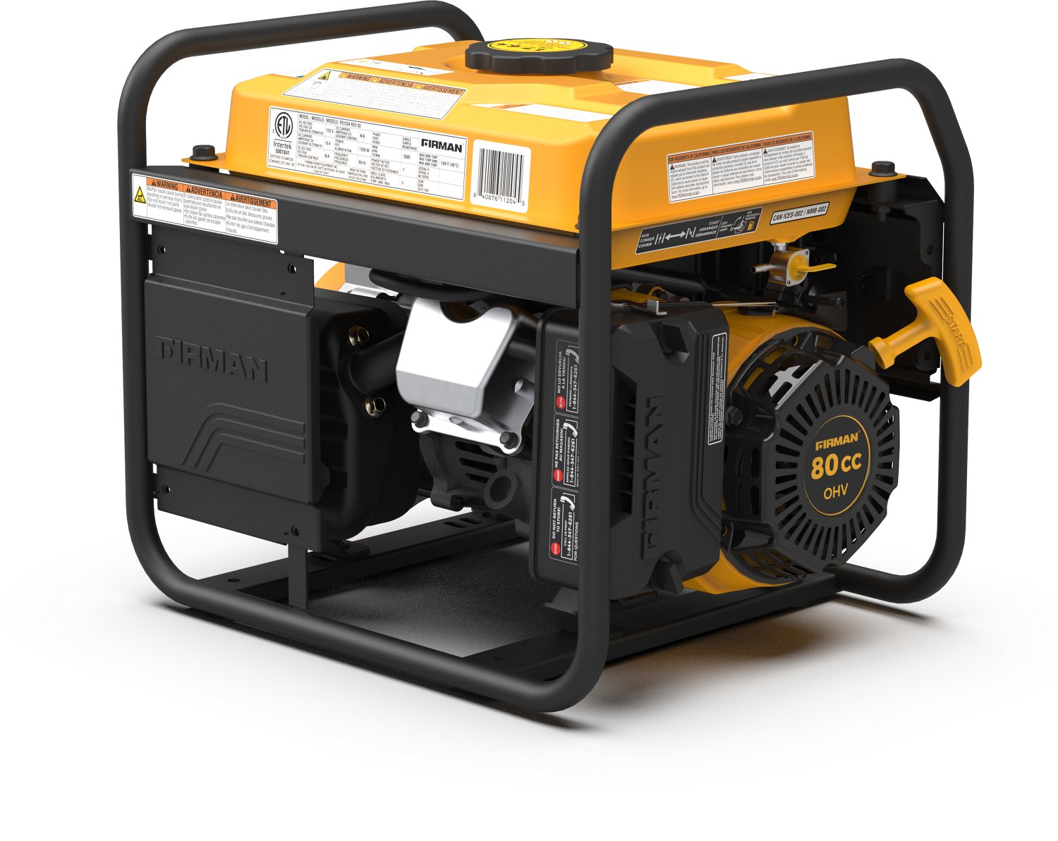Firman 1,500W/1,200W Gasoline Power Generator
