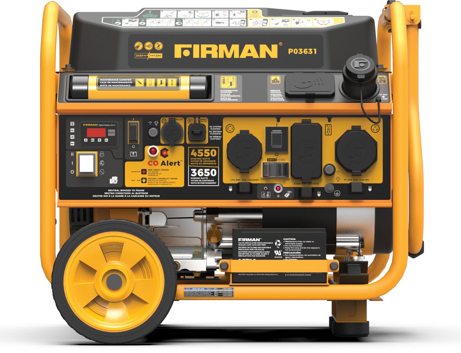 Firman 4,550W/3,650W Gasoline Power Generator                                                                                    - view number 2