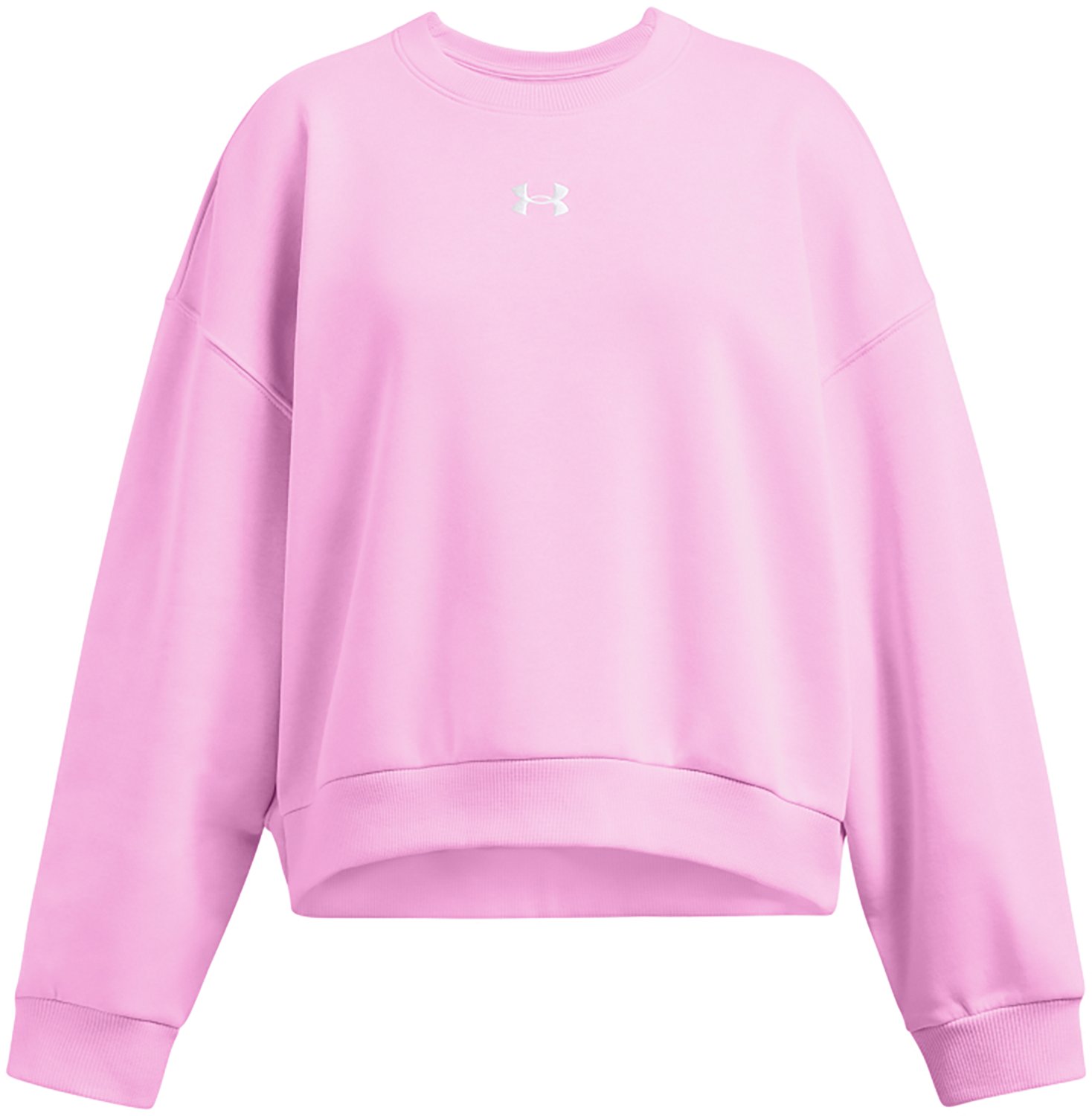 Under Armour Girls' Rival Fleece Oversize Crew Sweatshirt