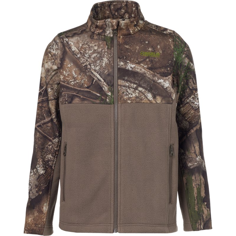 Magellan Outdoors Hunt Gear Youth Boone Fleece Jacket Brown/Realtee Apex, Small - Youth Insulated Camo at Academy Sports