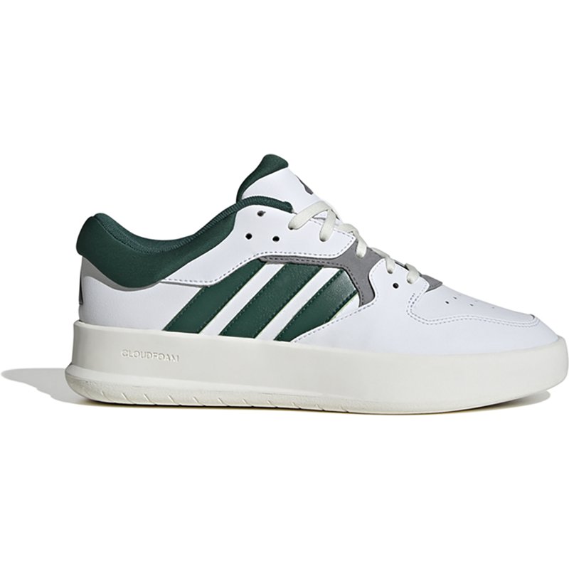 adidas Men's Court 24 Casual Tennis Shoes White/Dark Green, 11 - Men's Tennis at Academy Sports