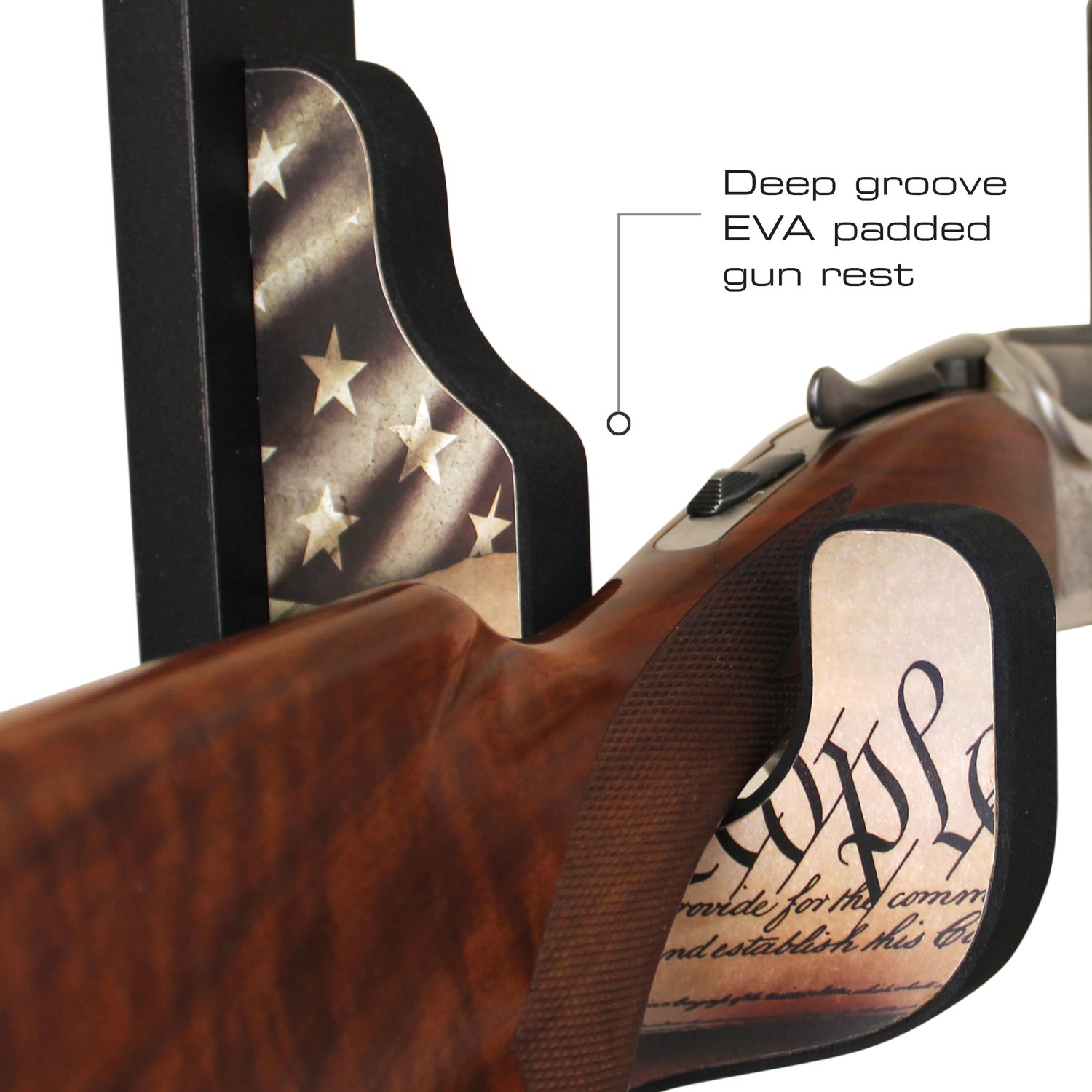 Rush Creek Americana Padded Gun Display Wall Hooks - view number 2