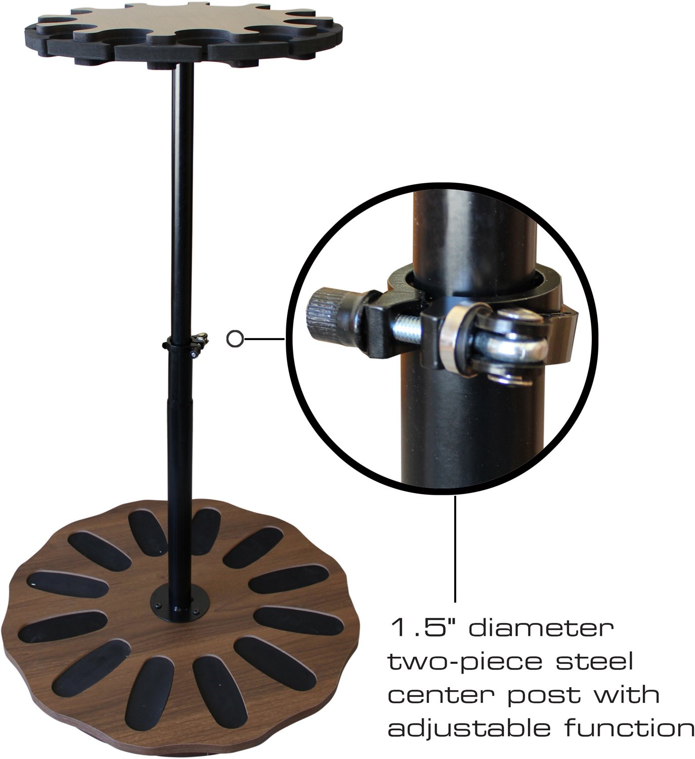 Rush Creek Spinning 12-Gun Adjustable Floor Rack - view number 3