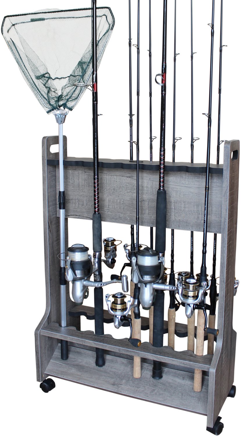 Rush Creek Double-Sided 16-Rod Rolling Storage Rack                                                                              - view number 5