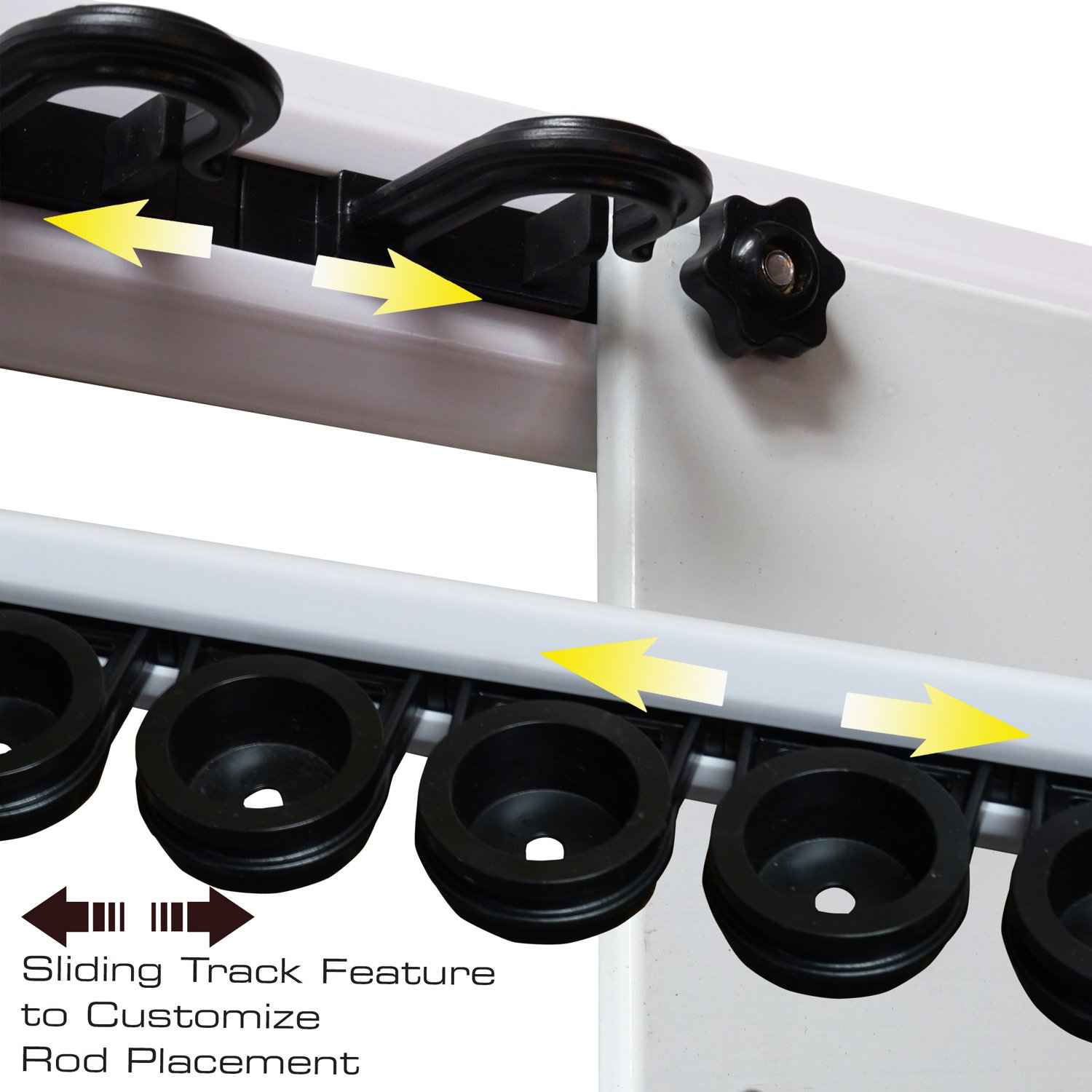 Rush Creek No Limit 14-Rod/Tackle Modular Wall Storage Rack - view number 3