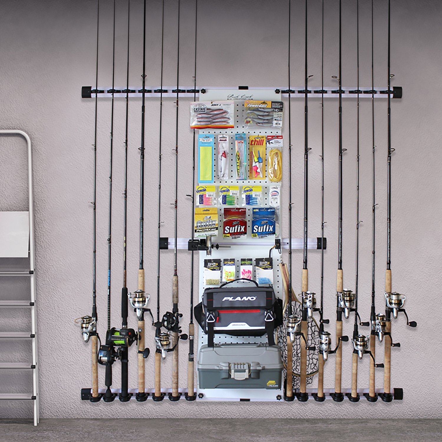 Rush Creek No Limit 14-Rod/Tackle Modular Wall Storage Rack - view number 5