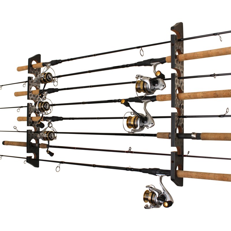 Rush Creek Wall Ceiling 8-Rod Storage Rack Gray - Rod And Reel Storage at Academy Sports