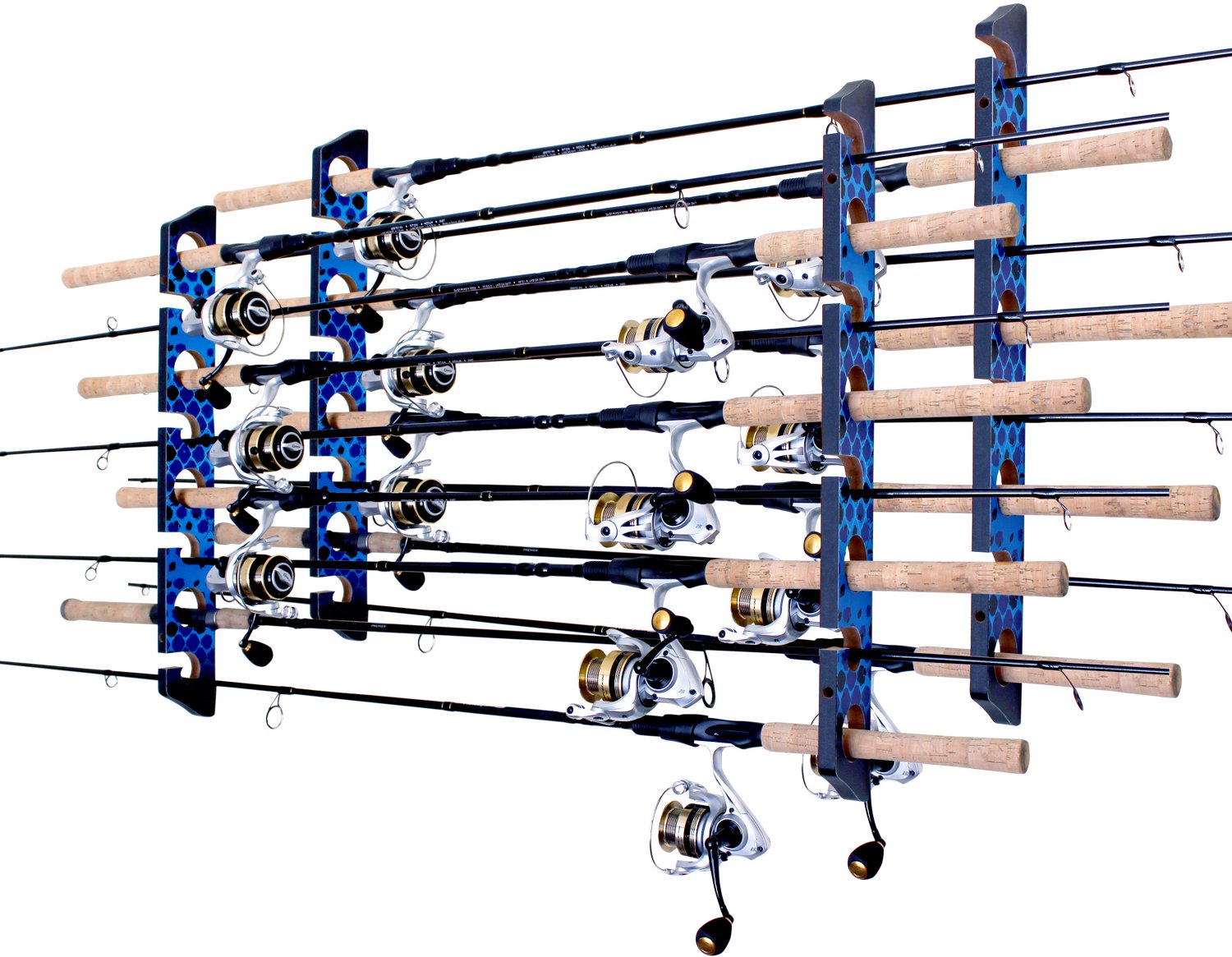 Rush Creek Wall Ceiling 8-Rod Storage Racks 2-Pack