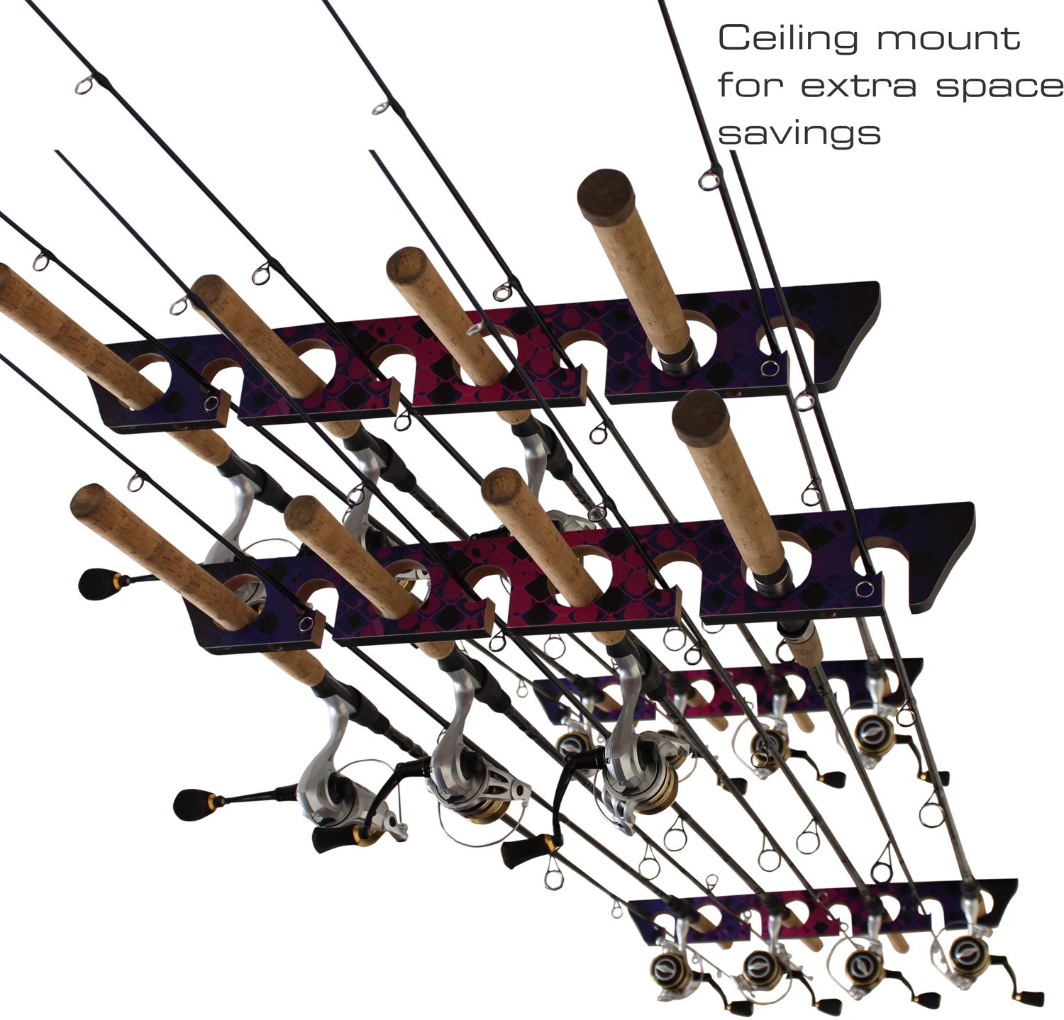 Rush Creek Wall Ceiling 8-Rod Storage Racks 2-Pack - view number 3