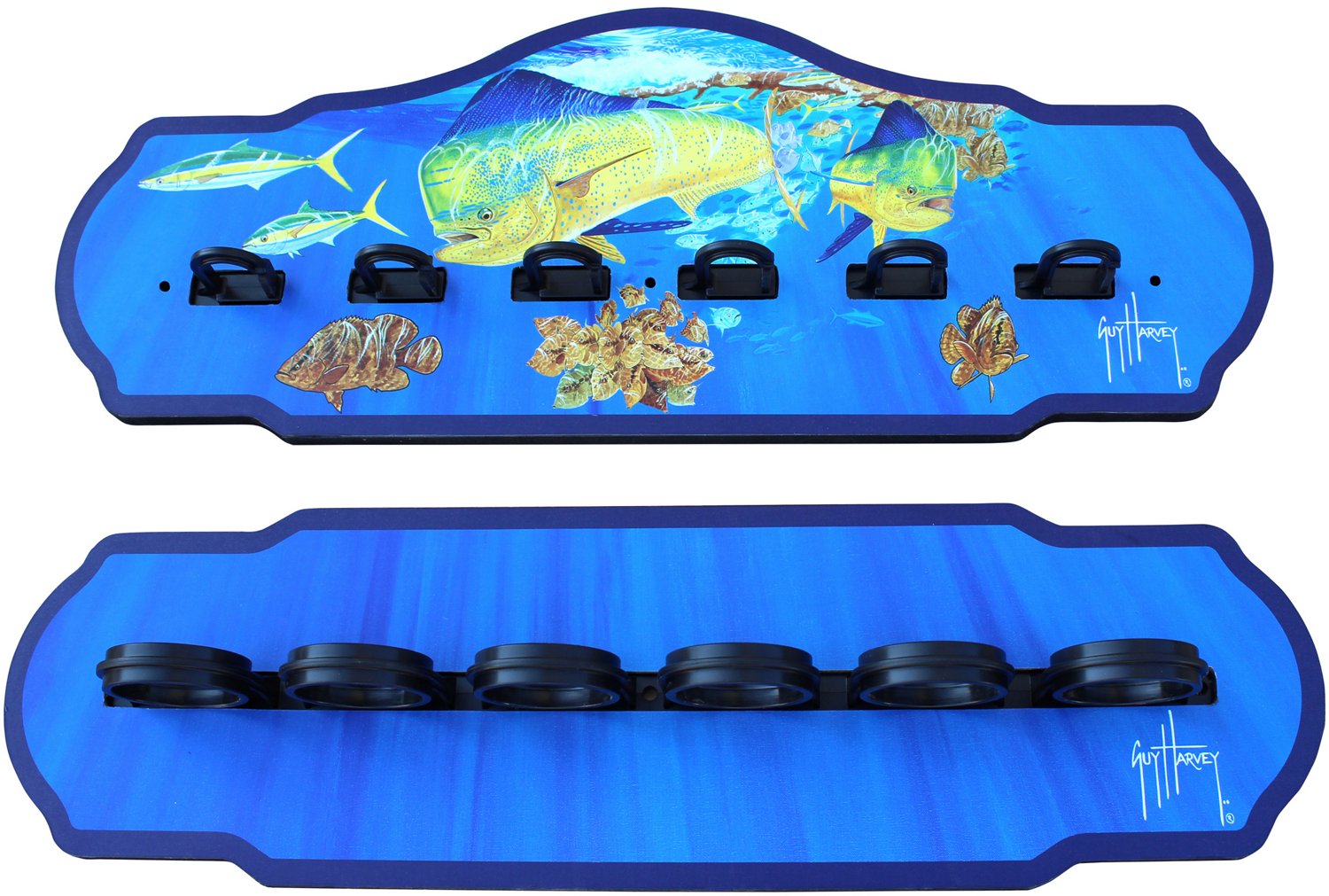 Rush Creek Guy Harvey 6-Rod Wall Storage Rack