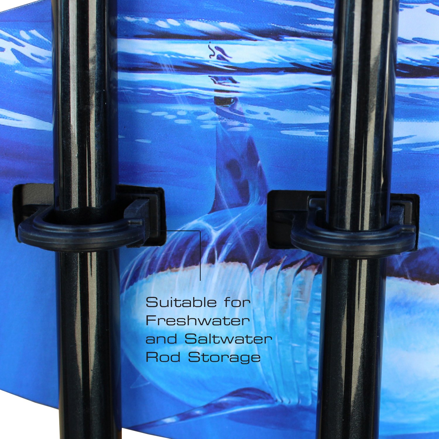 Rush Creek Guy Harvey 6-Rod Wall Storage Rack - view number 5