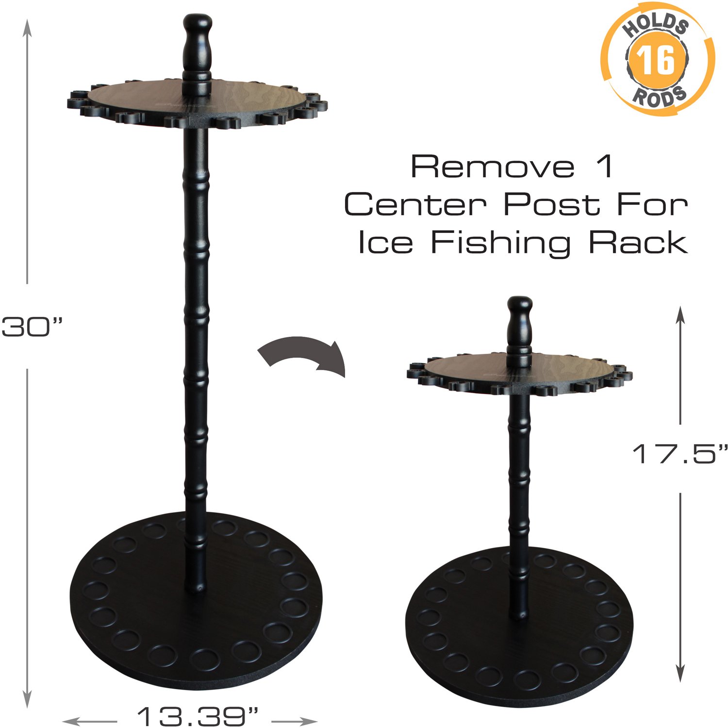 Rush Creek Round Floor Stand 16-Rod Organizer - view number 3