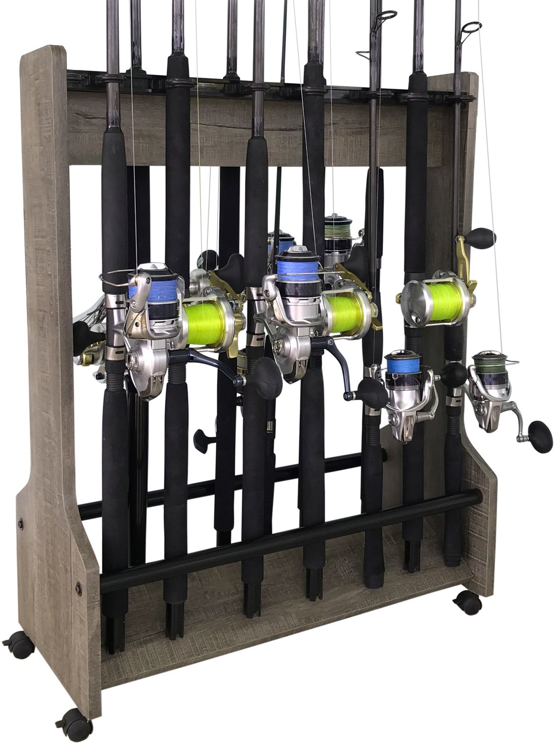 Rush Creek 16-Rod Double-Sided Floor Rack
