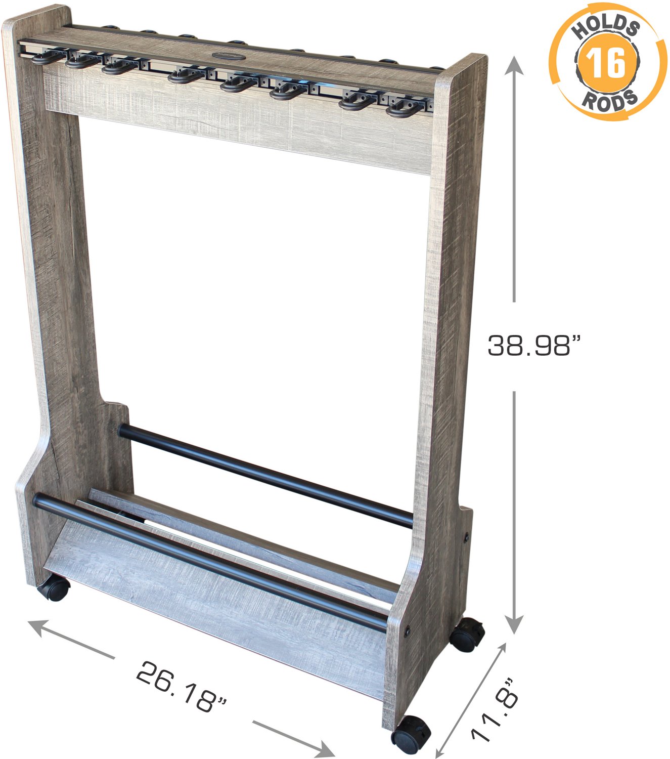 Rush Creek 16-Rod Double-Sided Floor Rack - view number 2