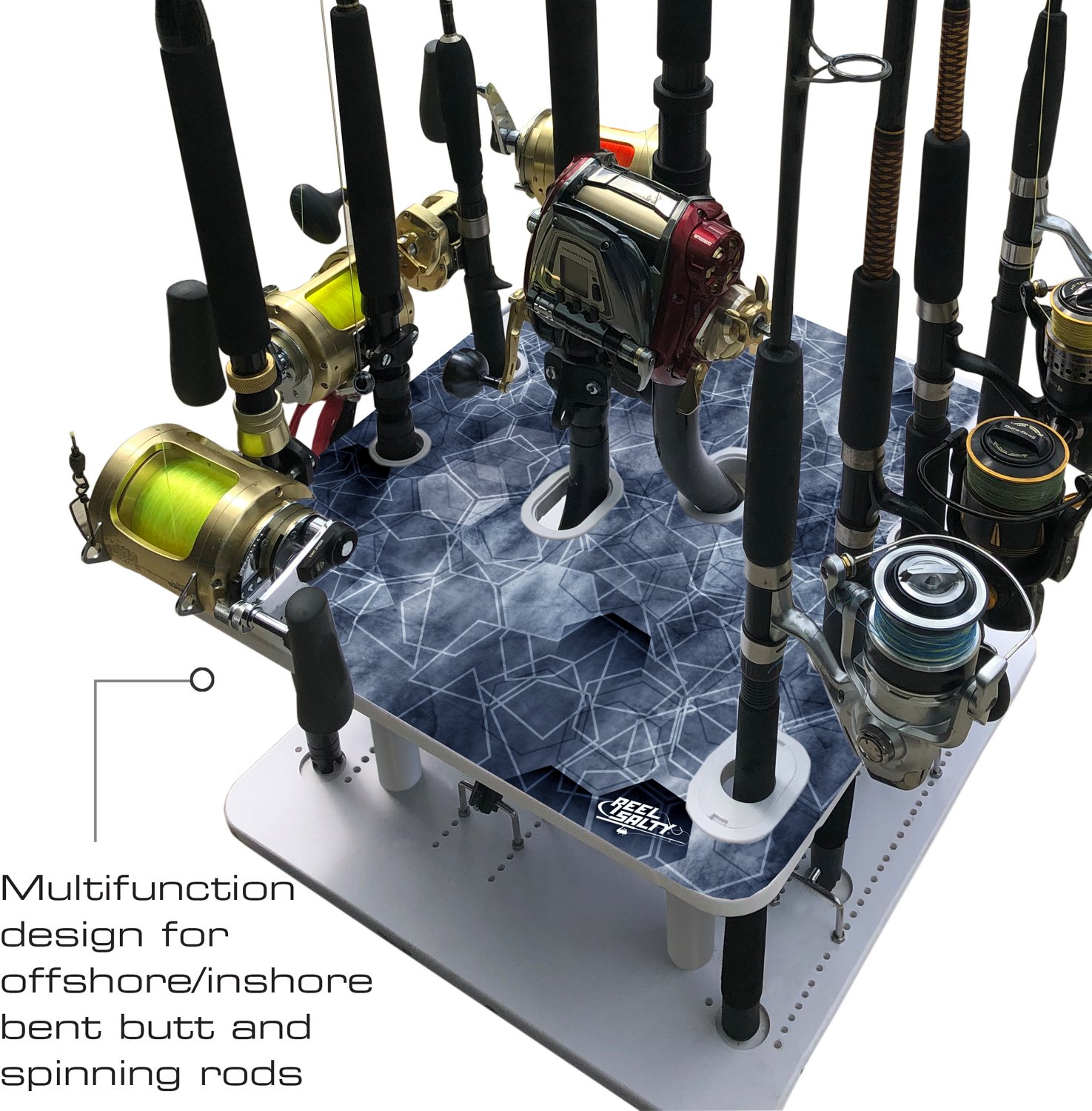 Rush Creek Offshore Inshore Waterproof 10-Rod Storage Rack                                                                       - view number 3