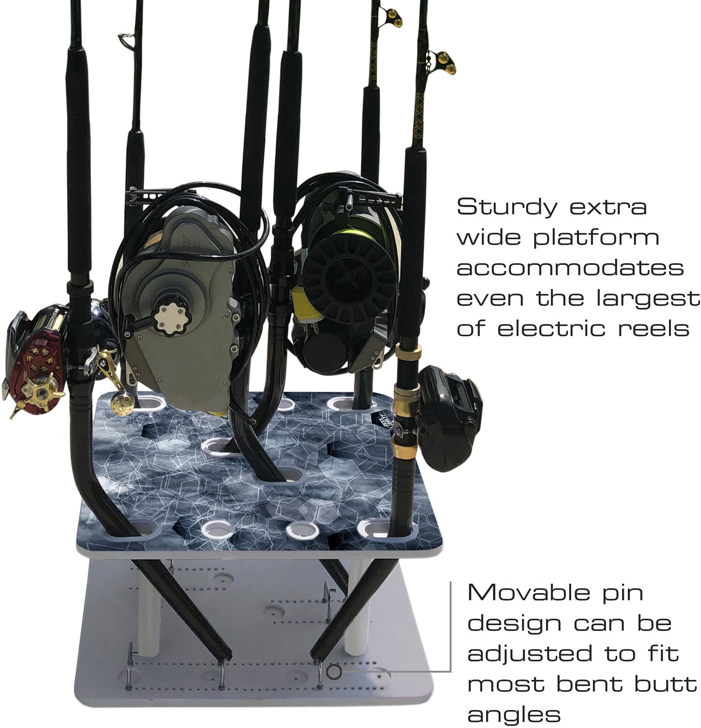 Rush Creek Offshore Inshore Waterproof 10-Rod Storage Rack                                                                       - view number 4