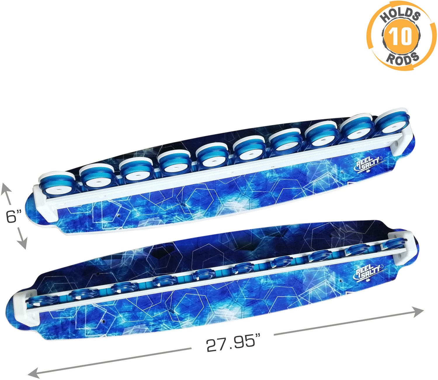 Rush Creek Offshore Inshore Waterproof 10-Rod Wall Ceiling Rack - view number 3