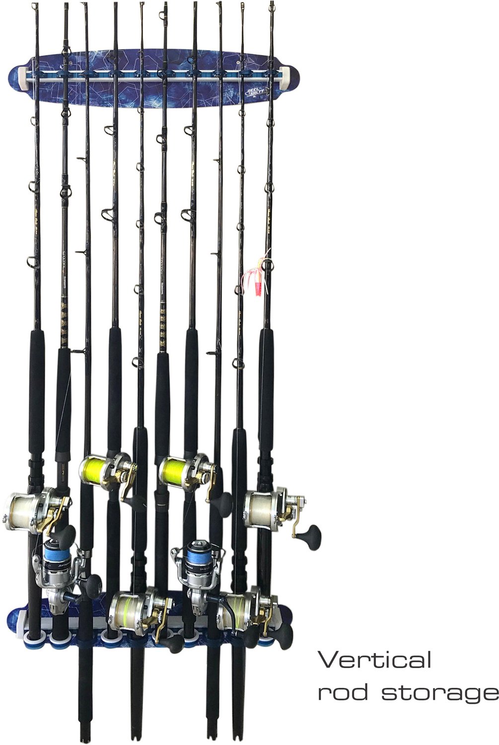 Rush Creek Offshore Inshore Waterproof 10-Rod Wall Ceiling Rack - view number 5