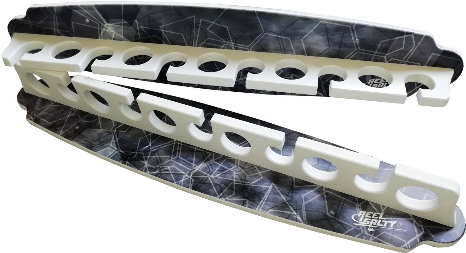 Rush Creek Offshore Inshore Saltwater Waterproof 11-Rod Wall Ceiling Rack - view number 2