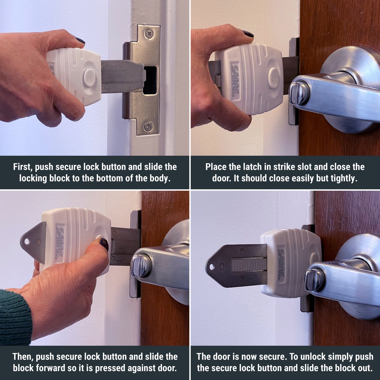 SABRE Portable Door Lock                                                                                                         - view number 4
