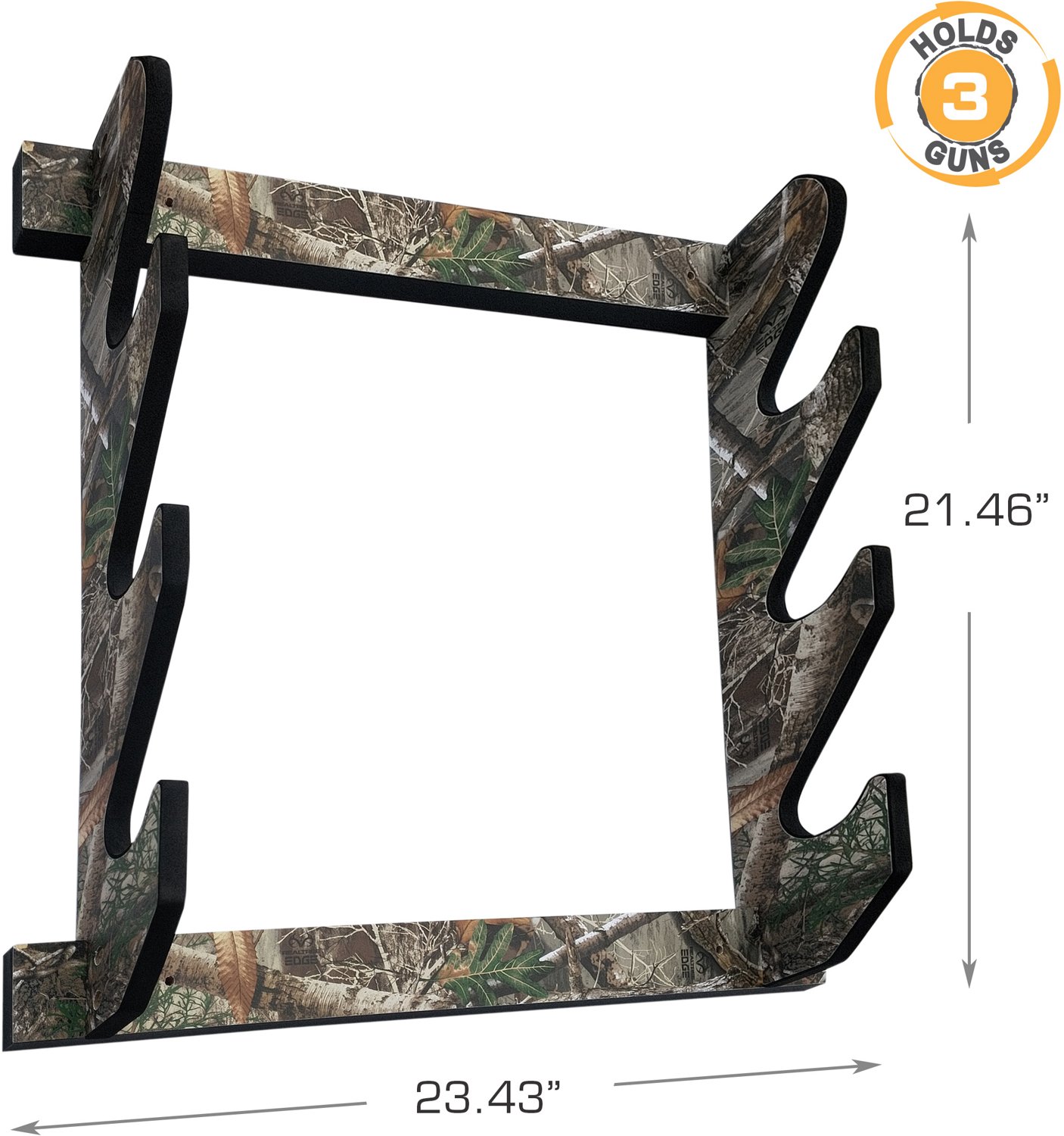 Rush Creek Realtree Camo 3-Gun Wall Rack - view number 2